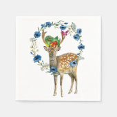 Papier Napkins, Hirschblumenfrüchte Serviette (Vorderseite)