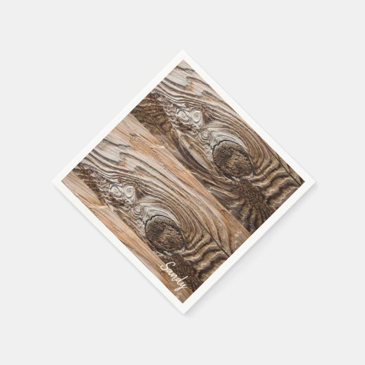 Papier Napkins, Holz Serviette (Ecke)