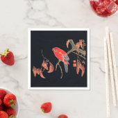 PAPIER NAPKINS : JAPANISCHE WOODBLOCK : ITÖ JUKUCH SERVIETTE (Beispiel)