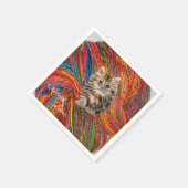 Papier Napkins, Kätzchengarn Serviette (Ecke)