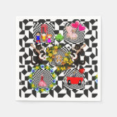 Papier Napkins, Katze Vintag Serviette (Vorderseite)