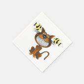 Papier Napkins, Katzenfisch Serviette (Ecke)