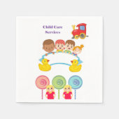 Papier Napkins, Kinderbetreuung Serviette (Vorderseite)