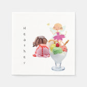 Papier Napkins, Milcheis Serviette (Vorderseite)