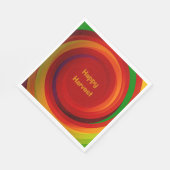 Papier-Napkins mit kreisförmigen Spiralernte Farbe Serviette (Ecke)