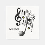 Papier Napkins, Musiknoten Serviette (Vorderseite)