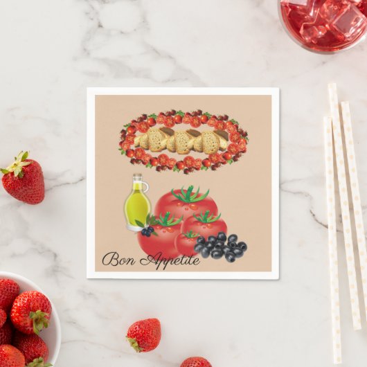 Papier Napkins, Olivenöl, Ölabyrinth Serviette (Beispiel)