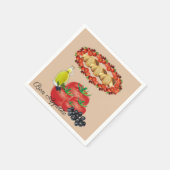 Papier Napkins, Olivenöl, Ölabyrinth Serviette (Ecke)