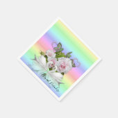 Papier Napkins, Pastellschwäne Serviette (Ecke)