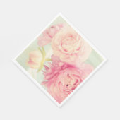 Papier Napkins-Peonies Serviette (Ecke)