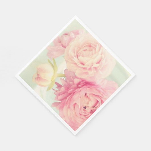 Papier Napkins-Peonies Serviette (Ecke)