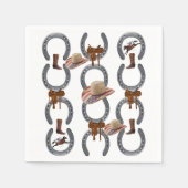 Papier Napkins, Pferdeschuhsattel Serviette (Vorderseite)