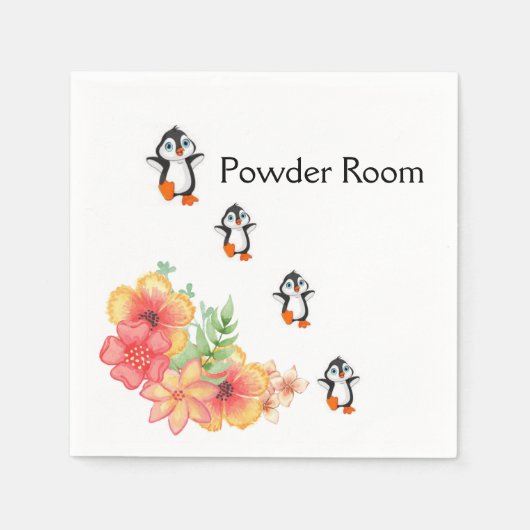 Papier Napkins, Pinguin Serviette (Vorderseite)