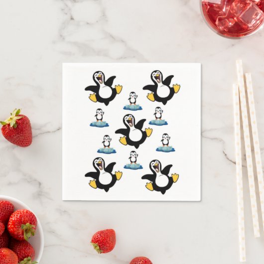 Papier Napkins, Pinguin Serviette (Beispiel)