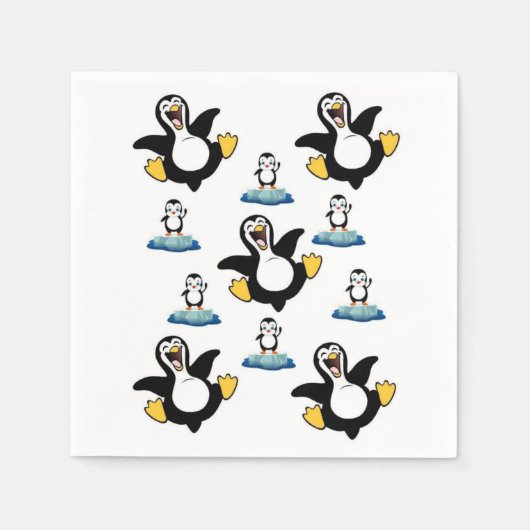 Papier Napkins, Pinguin Serviette (Vorderseite)