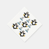 Papier Napkins, Pinguin Serviette (Ecke)