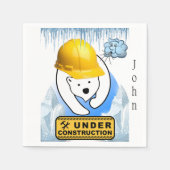 Papier Napkins, Polarbär im Bau Serviette (Vorderseite)