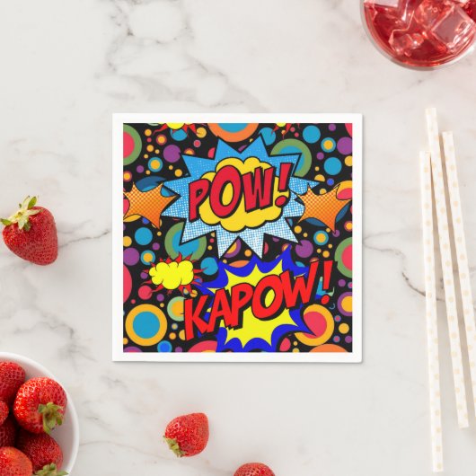 Papier Napkins, Pow Kapow Serviette (Beispiel)