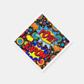 Papier Napkins, Pow Kapow Serviette (Ecke)