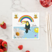 Papier Napkins, Regenbogen Parrot Sun Daisy Serviette (Beispiel)