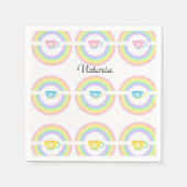 Papier Napkins, Regenbogen Serviette (Vorderseite)