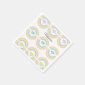 Papier Napkins, Regenbogen Serviette (Ecke)
