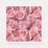 Papier Napkins-rosa Rosen Serviette (Vorderseite)