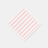 Papier Napkins Rosa und Weiß Streifen Serviette (Ecke)