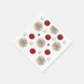 Papier Napkins, Roter Führerschein Serviette (Ecke)