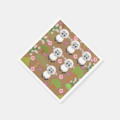 Papier Napkins, Schafbäume bläst Serviette (Ecke)