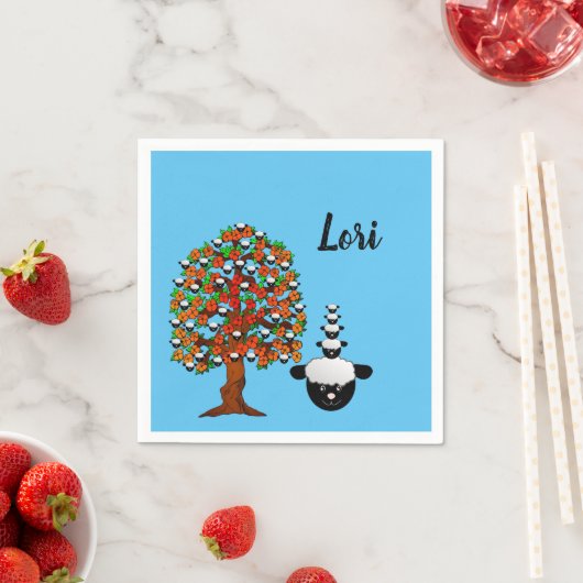 Papier Napkins, Schafspilz Serviette (Beispiel)