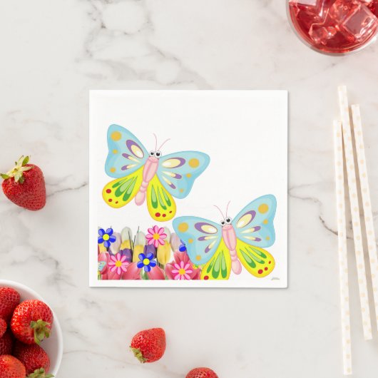 Papier Napkins, Schmetterling-Napkins Serviette (Beispiel)