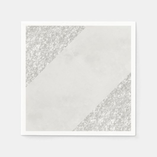 Papier Napkins, Silber Serviette (Vorderseite)