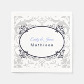 Papier Napkins-Silver Krönung Serviette (Vorderseite)