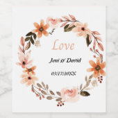 Papier Napkins, Standard Cocktail Napkins Gefallen Weinetikett (Einzelnes Label)