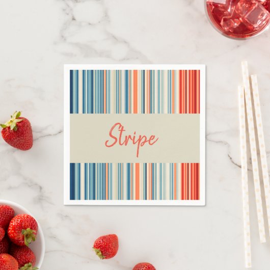 Papier Napkins, Streifen Serviette (Beispiel)
