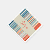 Papier Napkins, Streifen Serviette (Ecke)