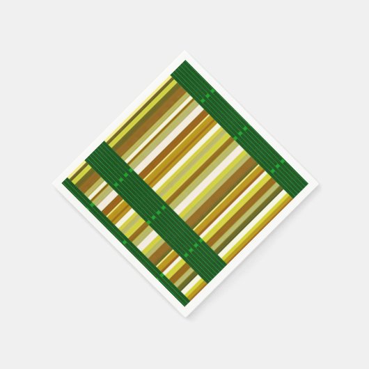 Papier Napkins Streifen Serviette (Ecke)