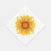 Papier Napkins-Sunflower Serviette (Ecke)