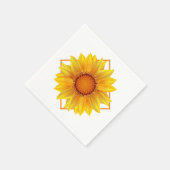 Papier Napkins-Sunflower Serviette (Ecke)