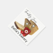 Papier Napkins, Toast Brot Erdbeere Jam Bäckerei Serviette (Ecke)