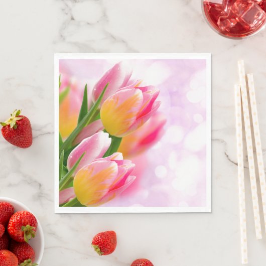 Papier Napkins-Tulips Serviette (Beispiel)