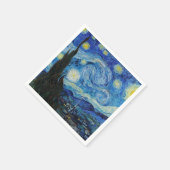 PAPIER NAPKINS : VAN GOGH : STARRY NACHT SERVIETTE (Ecke)