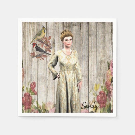 Papier Napkins, Viktorianisch Serviette (Vorderseite)