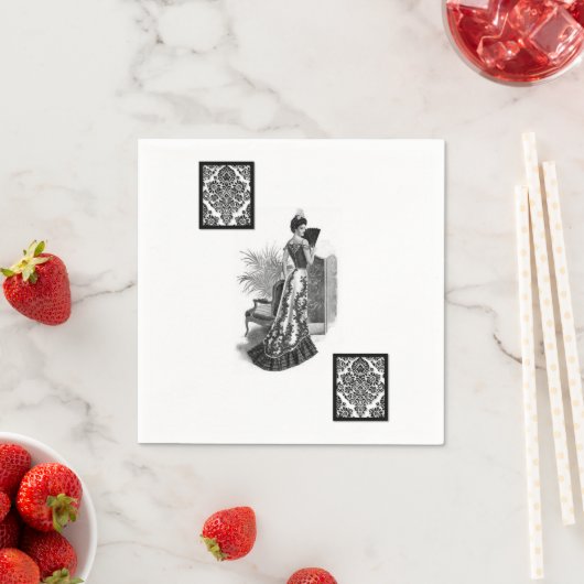 Papier Napkins, Vintag Serviette (Beispiel)