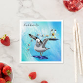 Papier Napkins, Vogelsegel Serviette (Beispiel)