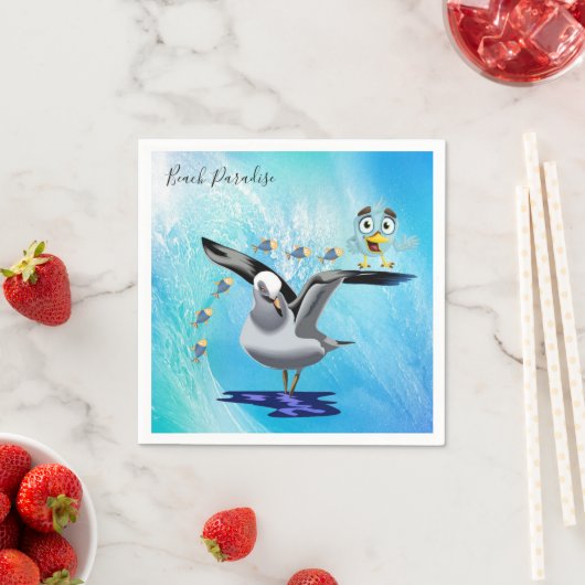 Papier Napkins, Vogelsegel Serviette (Beispiel)