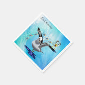 Papier Napkins, Vogelsegel Serviette (Ecke)