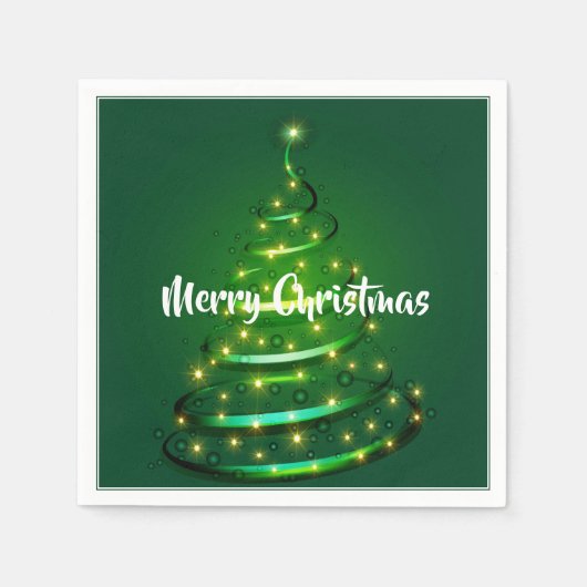 Papier Napkins-Weihnachtsbaum Serviette (Vorderseite)