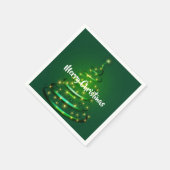 Papier Napkins-Weihnachtsbaum Serviette (Ecke)